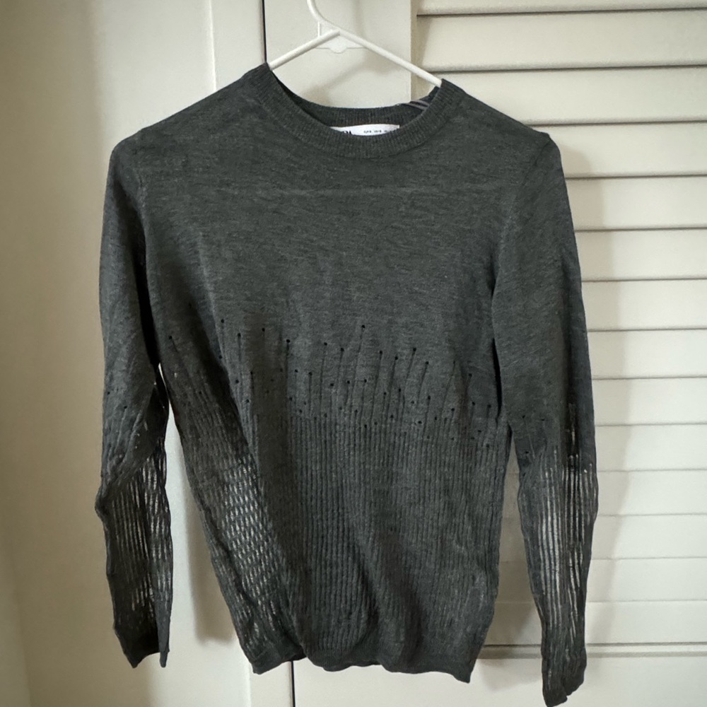 zara grey long sleeve